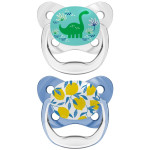 Dr Brown's 布朗博士 PreVent Orthodontic Pacifier 2-Pack - Stage 2 (6-18mos) - Blue